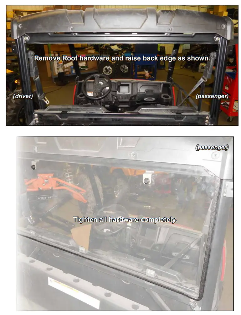 SUPERATV Polaris Ranger Midsize Printed Rear Windshield - Figure 5