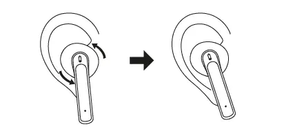 Wearing earbuds