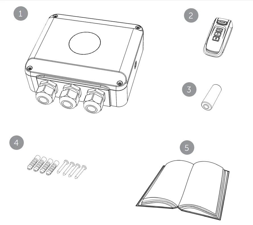 DURATECH PL REM Controller - Box contents