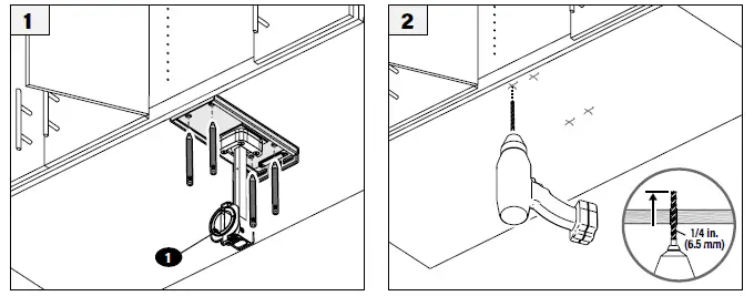 SANUS BEHUCM-B1 Under Cabinet Mount for Amazon Echo Show 15-5