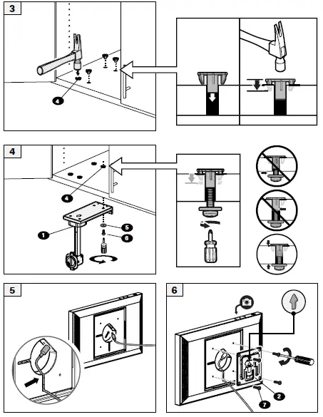 SANUS BEHUCM-B1 Under Cabinet Mount for Amazon Echo Show 15-6
