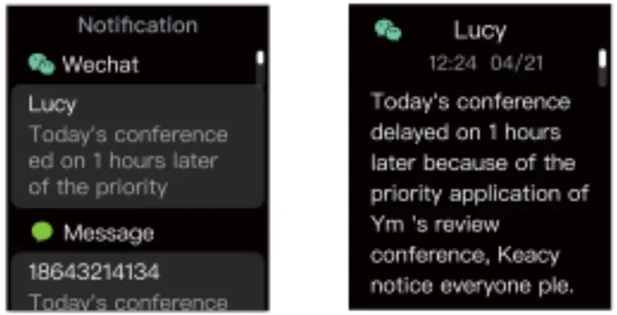 Message reminder Instructions