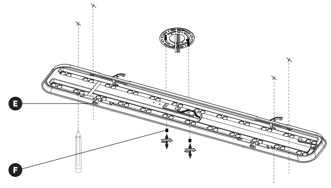 artika FM05 EUR MG Europa 36 LED Flush Mount Light - fig 13