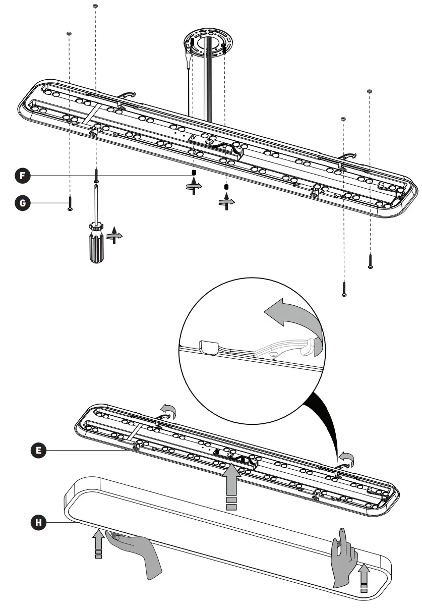 artika FM05 EUR MG Europa 36 LED Flush Mount Light - fig 16