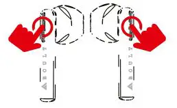 BOULT AUDIO Xpods Pro Air bass - Playing Pause music