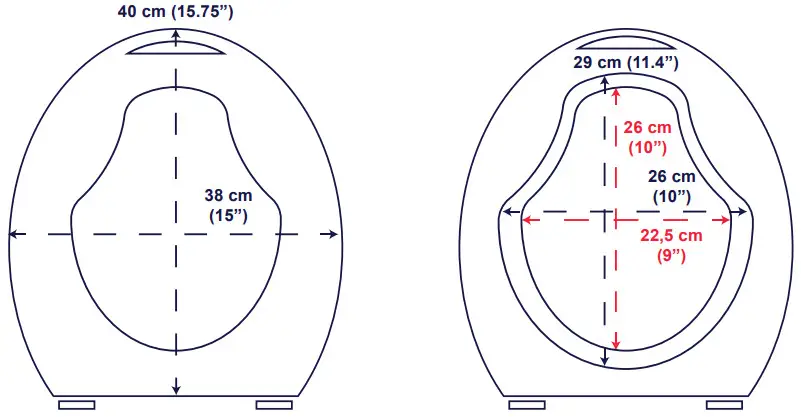 KMINA K30005 Raised Toilet Seat - Figure 2