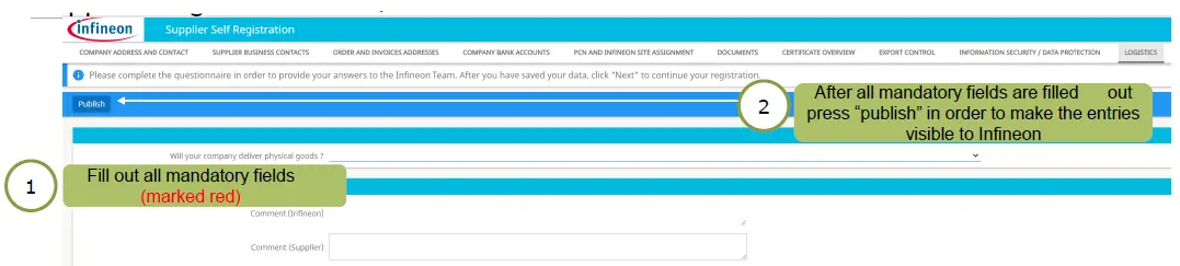 infineon Supplier Registration Training Guide-11
