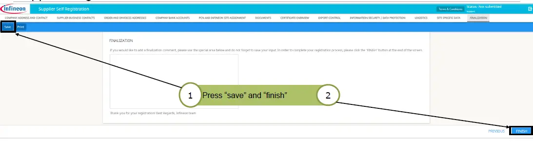 infineon Supplier Registration Training Guide-12