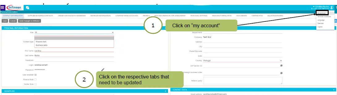 infineon Supplier Registration Training Guide-13