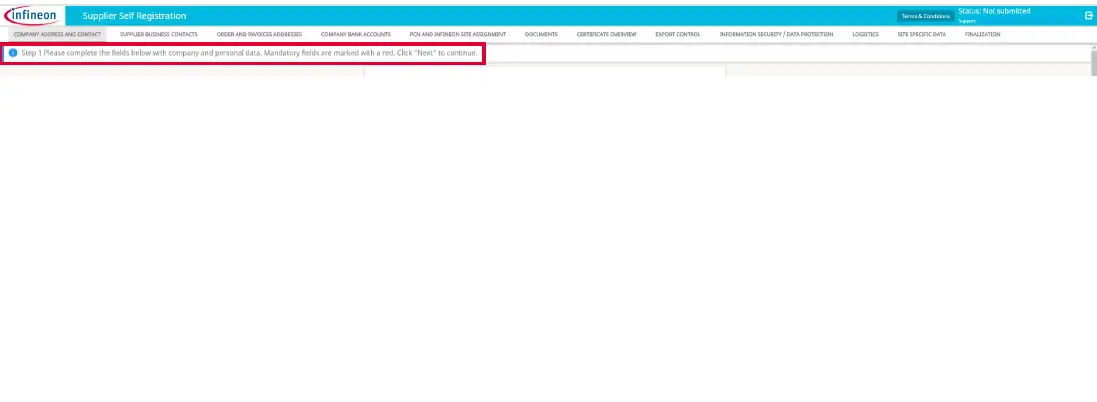 infineon Supplier Registration Training Guide-4