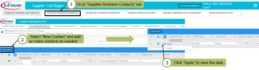 infineon Supplier Registration Training Guide-6