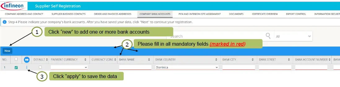 infineon Supplier Registration Training Guide-8