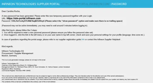 infineon Supplier Registration Training Guide