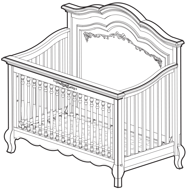 evolur 832 Aurora Convertible Crib -