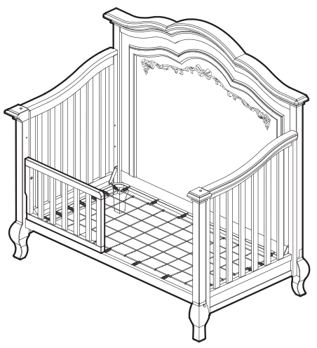 evolur 832 Aurora Convertible Crib - order to convert