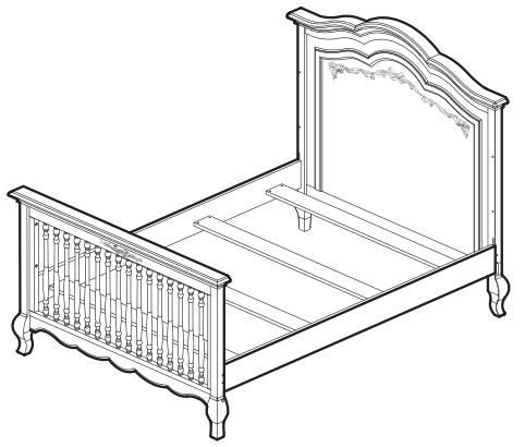 evolur 832 Aurora Convertible Crib - order to convert1