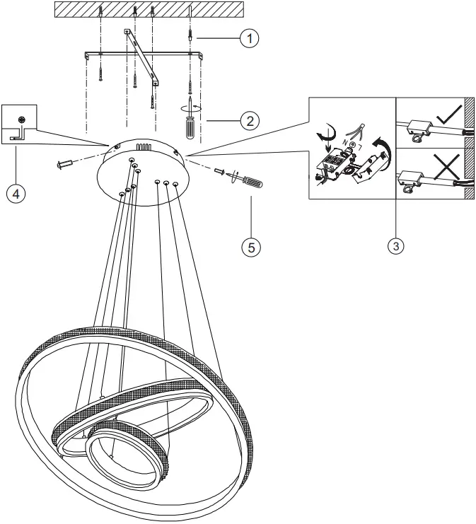 rabalux 2230 Avalon LED Lights Pendants A02