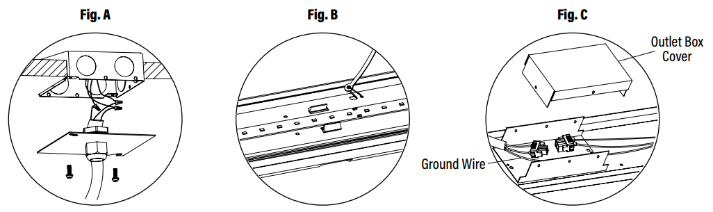 Superior Life PQL 556068WEM LED Spec-Select Vapor Tight - cover after wiring