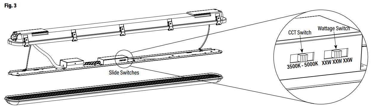 Superior Life PQL 556068WEM LED Spec-Select Vapor Tight - right respectively