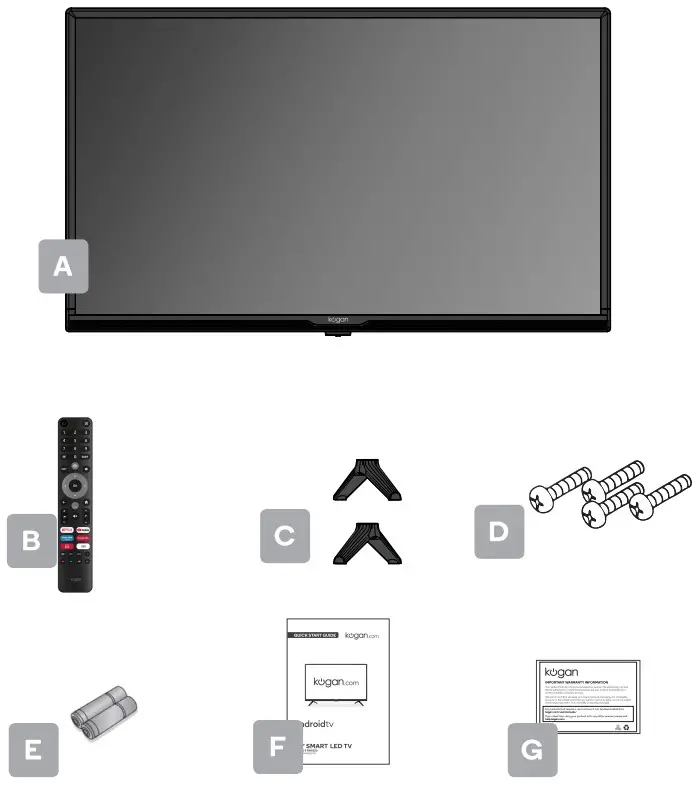 kogan KALED32RH9320STA 32 Inch Smart LED TV - FIGURE 1