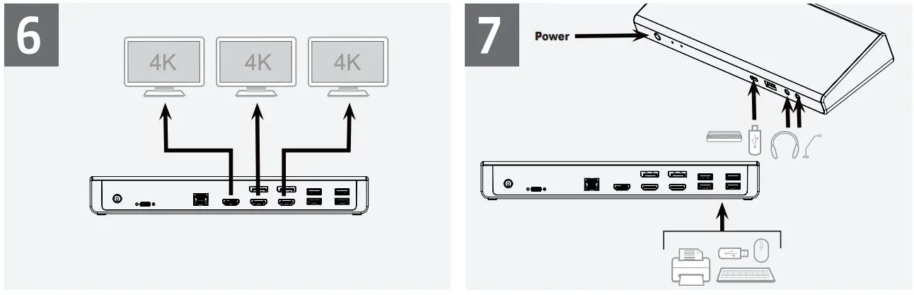 ACT AC7048 USB-C Triple 4K Docking Station Installation Guide - How to use