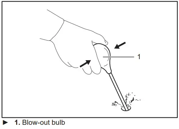makita XPH14 Cordless Hammer Driver Drill Instruction Manual - Blow-out bulb