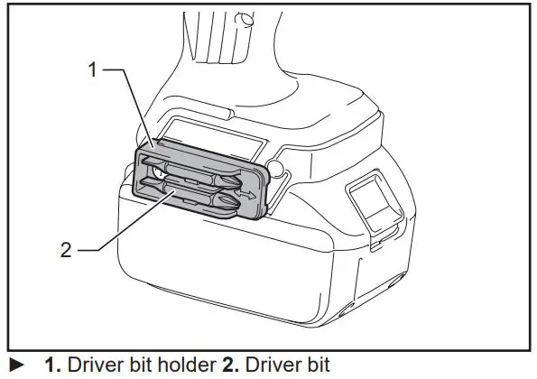 makita XPH14 Cordless Hammer Driver Drill Instruction Manual - Installing driver bit holder