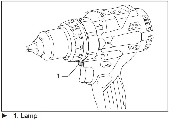 makita XPH14 Cordless Hammer Driver Drill Instruction Manual - Lamp