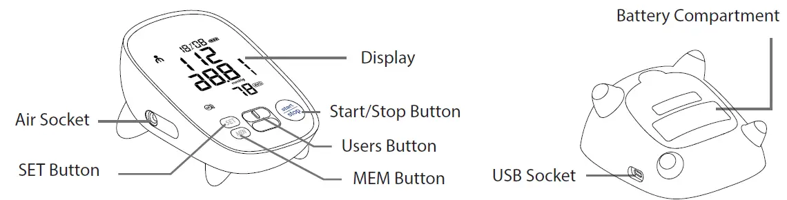 Shenzhen-Finicare-FC-BP100-Upper-Arm-Electronic-Blood-Pressure-Monitor-FIG-1