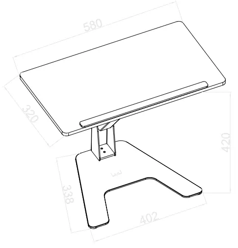 Multi Brakets 7350073739127 M Laptop Worktstation -