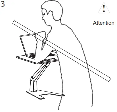 Multi Brakets 7350073739127 M Laptop Worktstation - Attention