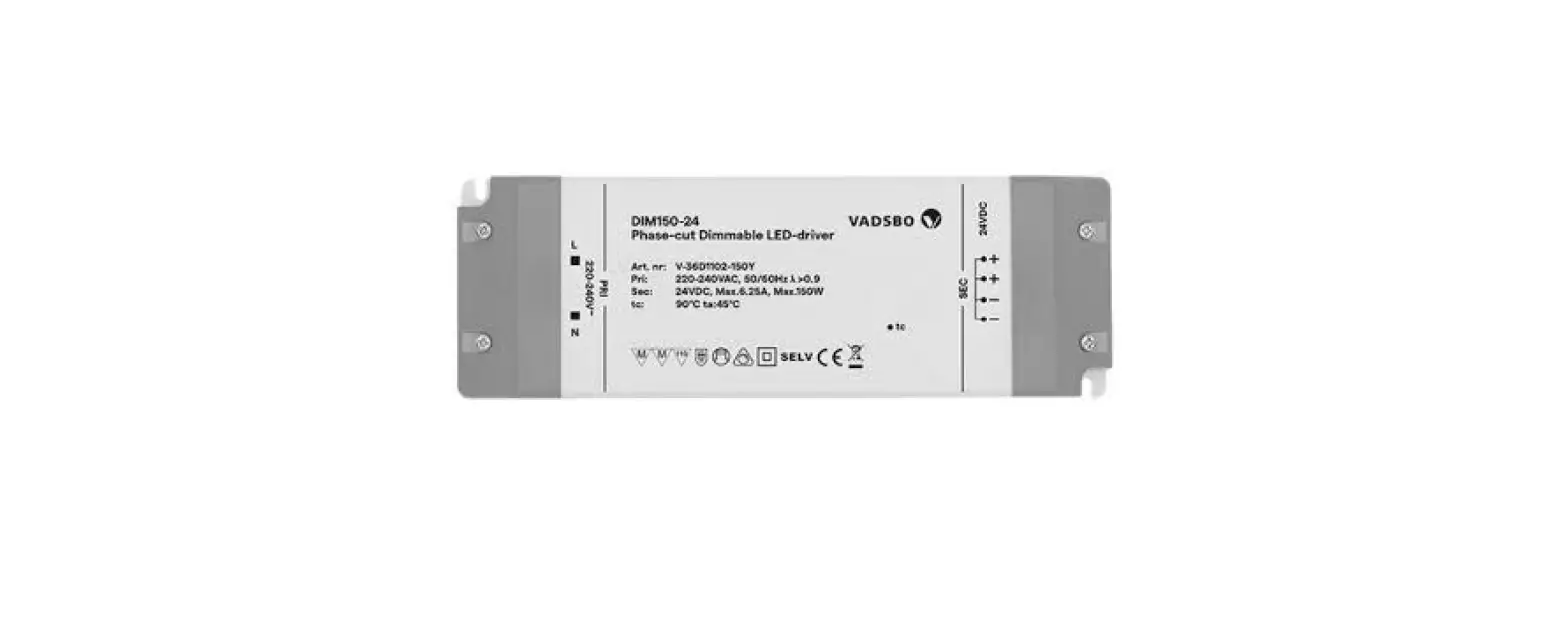Vadsbo Dim150-24 Dimmable Led Driver Instruction Manual
