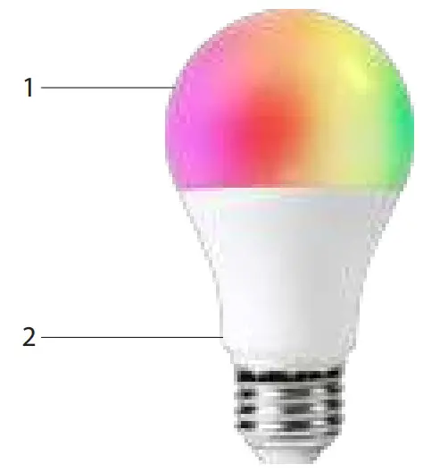 WOOX R9074 RGB+CCT Smart Light Bulb - Fi 1