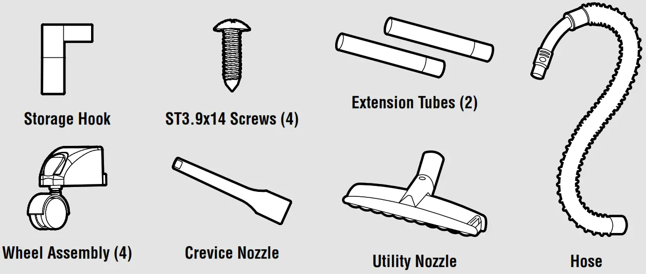 WEN VC4710 Portable Wet Dry Utility Vacuum - Hardware & Accessories
