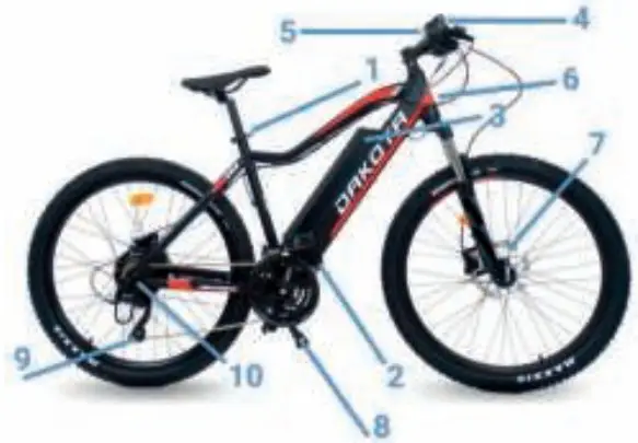 URBANBIKER Dakota FE Electric Bike - Figure 1