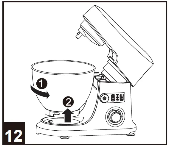 Midea MJ-KM6001W Kitchen Machine 14