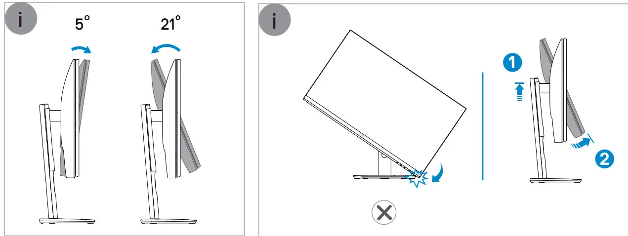Dell S2721HS Monitor - Important