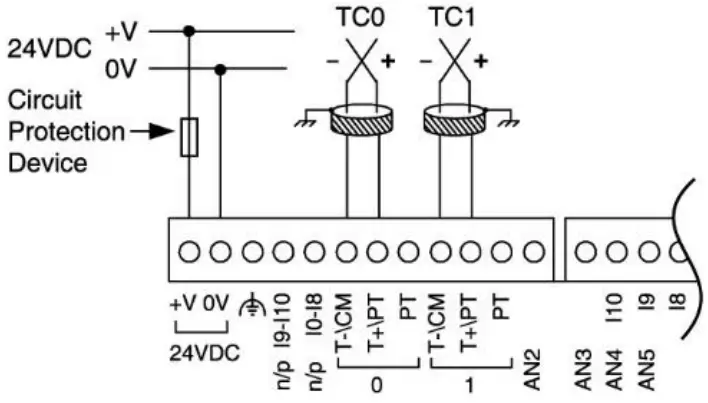 JZ20-UA24/JZ20-J-UA24 Analog Inputs