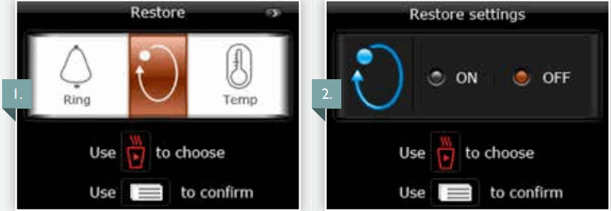 BIBO Water Bar Machine Dispenser - main menu