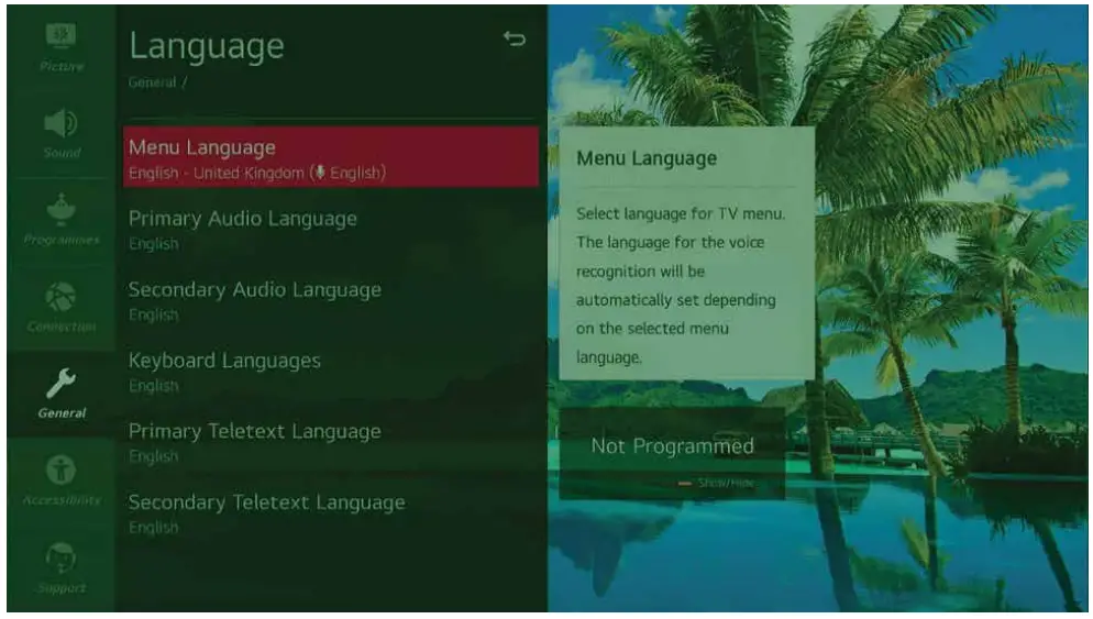 SKYTECH 43ST2203 Ultra HD Smart LED TV - Language