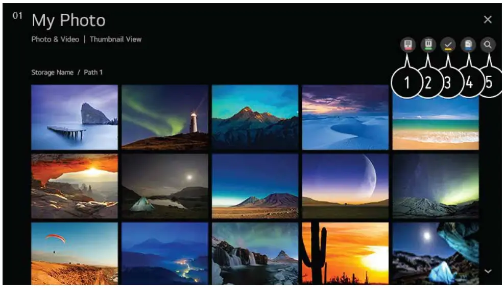 SKYTECH 43ST2203 Ultra HD Smart LED TV - Viewing Photos