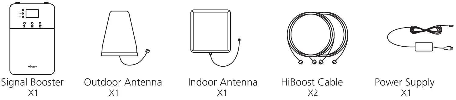 HiBOOST Home Plus 4K10K Cell Phone Signal Booster - Pro Fig 1