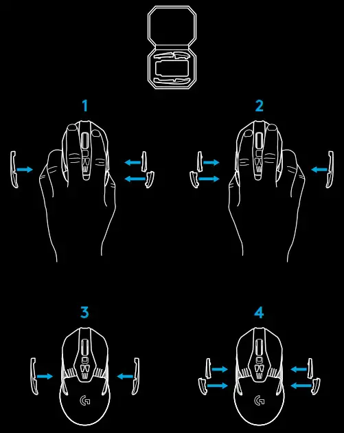 logitech LIGHTSPEED Wireless Gaming Mouse G903 - BUTTON CONFIGURATIONS