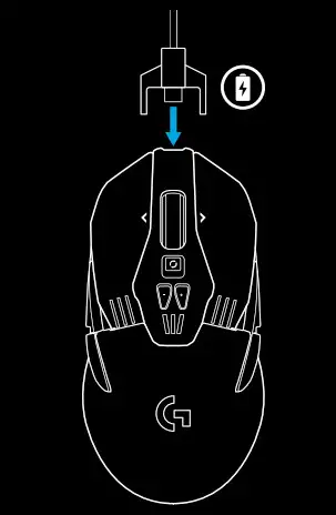 logitech LIGHTSPEED Wireless Gaming Mouse G903 - CHARGING DATA OVER CABLE