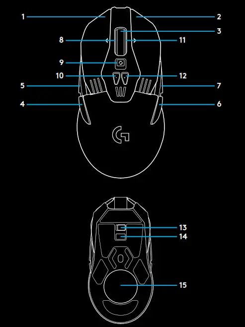 logitech LIGHTSPEED Wireless Gaming Mouse G903 - FULLY PROGRAMMABLE BUTTONS