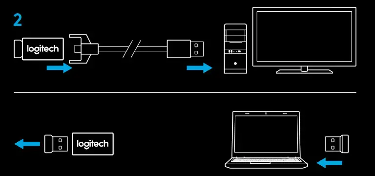 logitech LIGHTSPEED Wireless Gaming Mouse G903 - SETUP INSTRUCTIONS 2