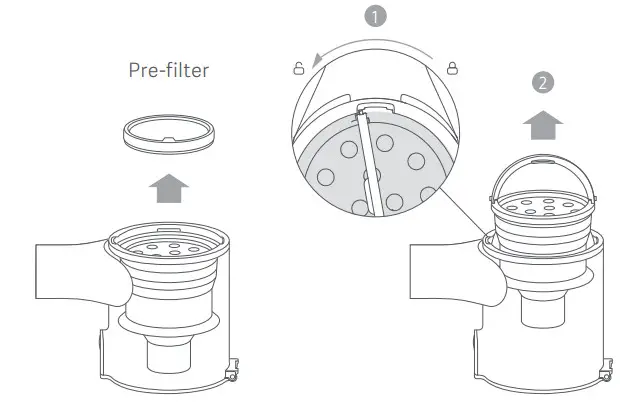 Xiaomi G9 Cordless Bagless Vacuum Cleaner- cyclone assembly