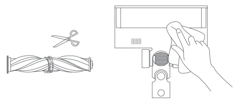 Xiaomi G9 Cordless Bagless Vacuum Cleaner- paper towel