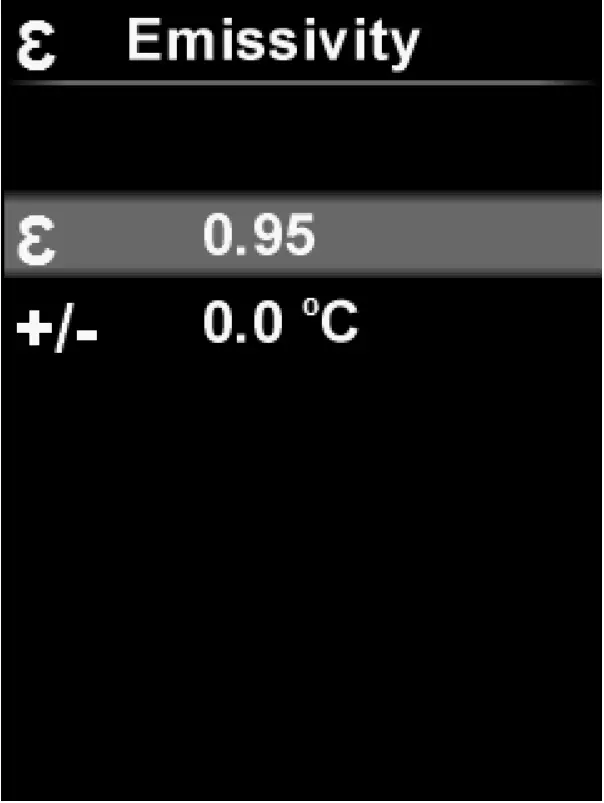 Emissivity or Temperature Compensation