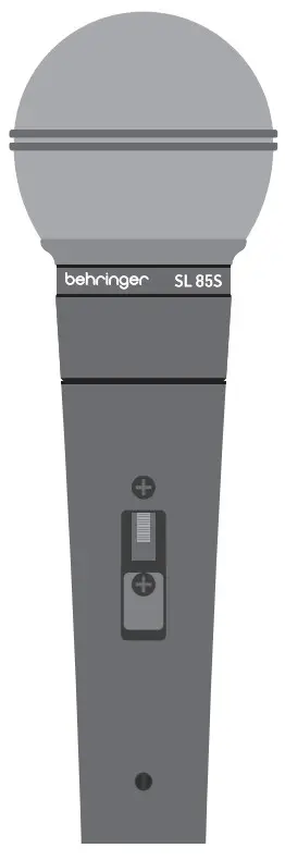 behringer SL 85S Dynamic Cardioid Microphone with Switch -